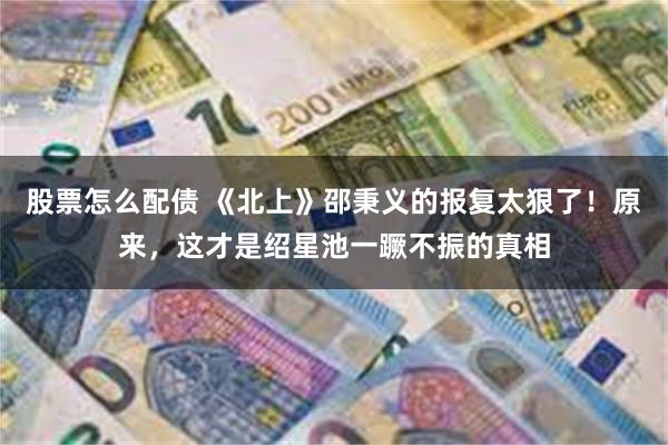 股票怎么配债 《北上》邵秉义的报复太狠了！原来，这才是绍星池一蹶不振的真相