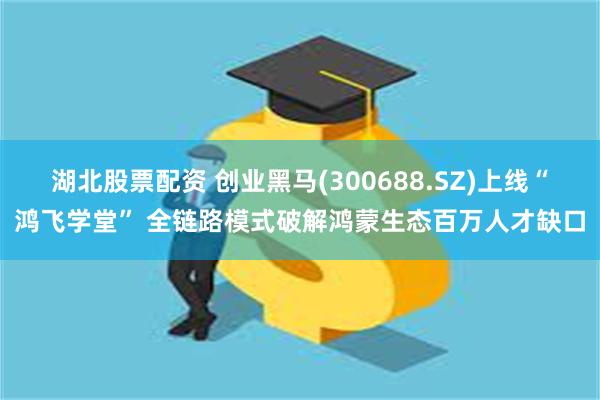 湖北股票配资 创业黑马(300688.SZ)上线“鸿飞学堂” 全链路模式破解鸿蒙生态百万人才缺口