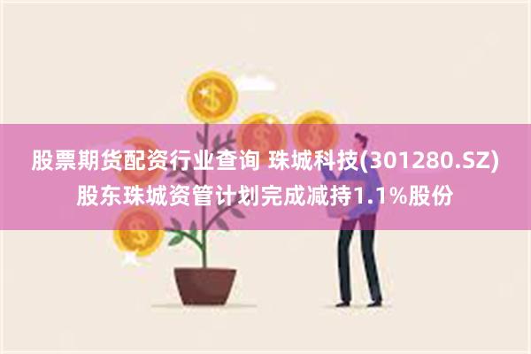 股票期货配资行业查询 珠城科技(301280.SZ)股东珠城资管计划完成减持1.1%股份