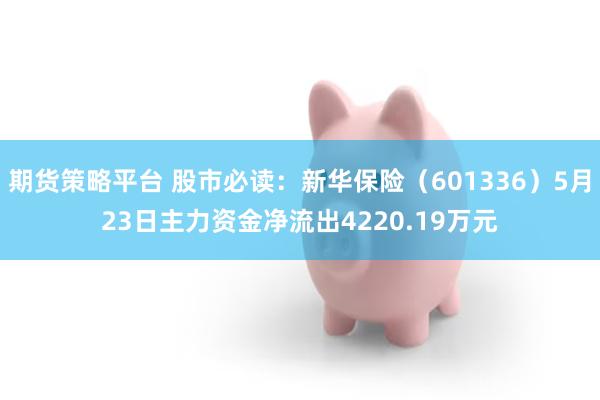 期货策略平台 股市必读：新华保险（601336）5月23日主力资金净流出4220.19万元
