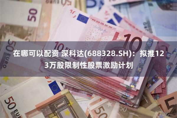在哪可以配资 深科达(688328.SH)：拟推123万股限制性股票激励计划